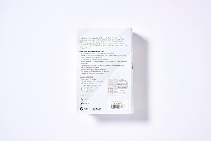 NBLA Biblia de Estudio: Interior a dos colores| Tapa dura