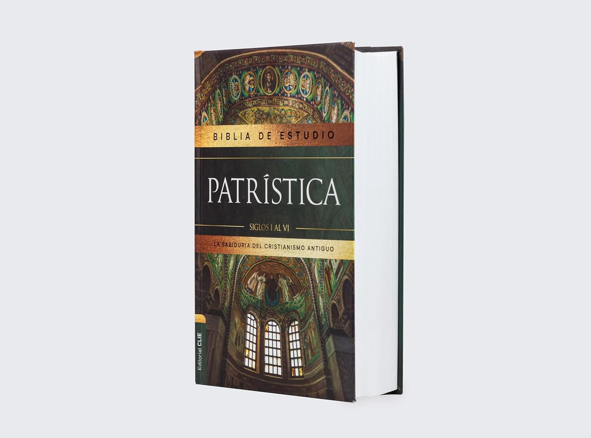 RVR, Biblia de Estudio Patrística. Tapa dura, interior a dos colores, palabras de Jesús en rojo: La Sabiduría del Cristianismo Antiguo, siglos I al VI