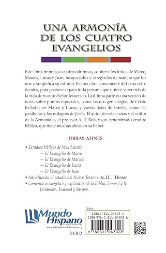 Una Armonia de Los Cuatro Evangelios