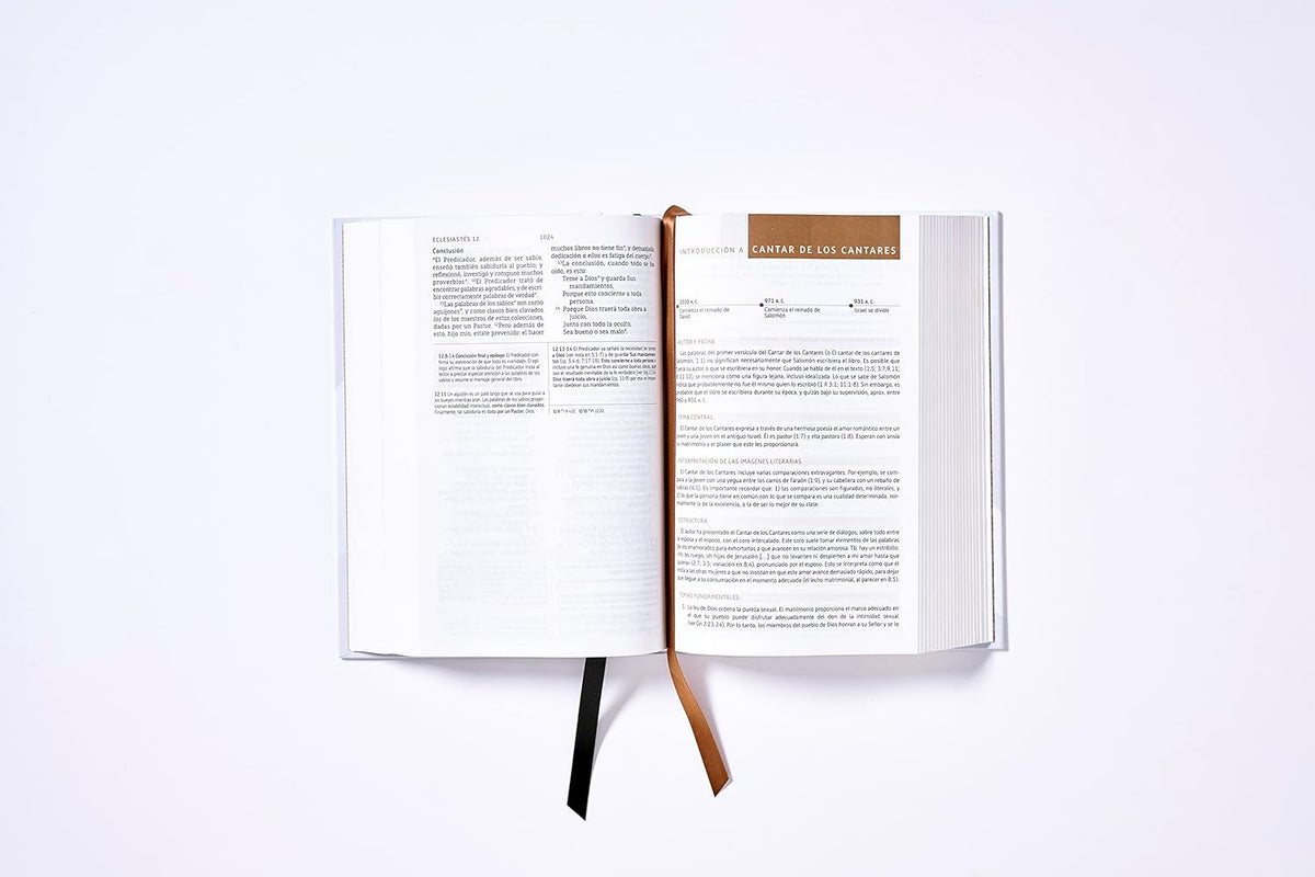 NBLA Biblia de Estudio: Interior a dos colores| Tapa dura