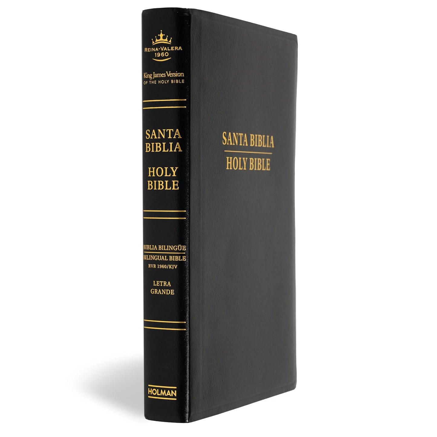 RVR 1960/KJV Biblia Bilingüe| Letra grande| Negro| Imitación piel (2024 ed.)