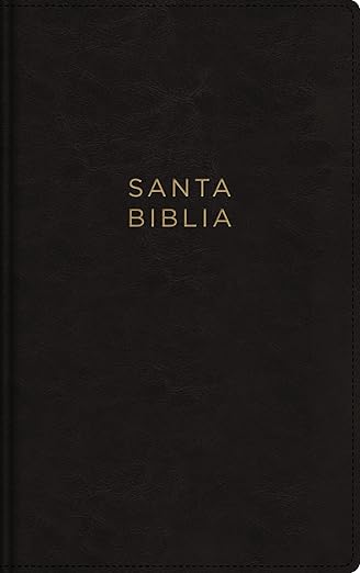 NBLA Santa Biblia Ultrafina Letra grande: Leathersoft Negro| Palabras de Jesús en rojo| con cierre (zipper)