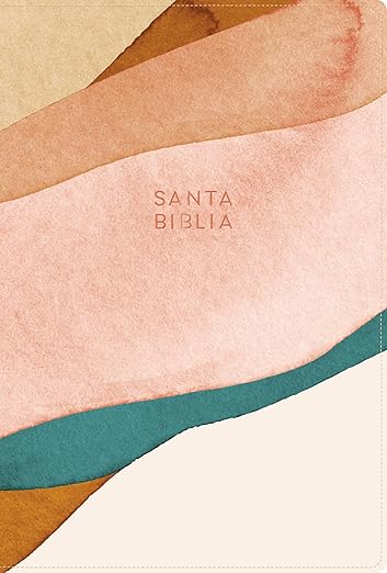 RVR 1960 Biblia Letra Grande| Tamaño Manual| Edición Especial| Acuarela| Símil piel