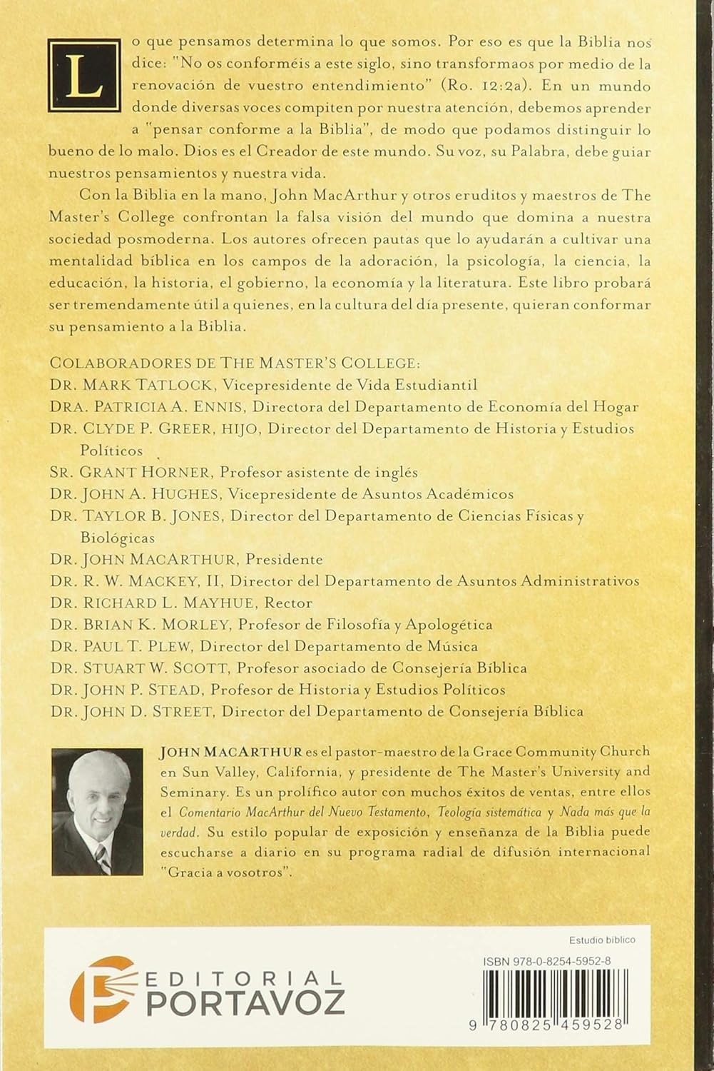 Piense conforme la Biblia