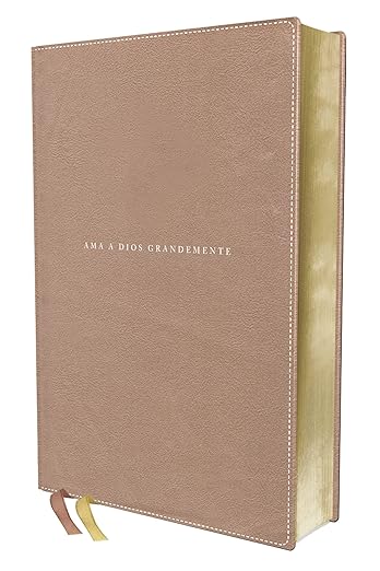 NBLA Biblia Ama a Dios grandemente: Oro rosa | Leathersoft | Interior a cuatro colores