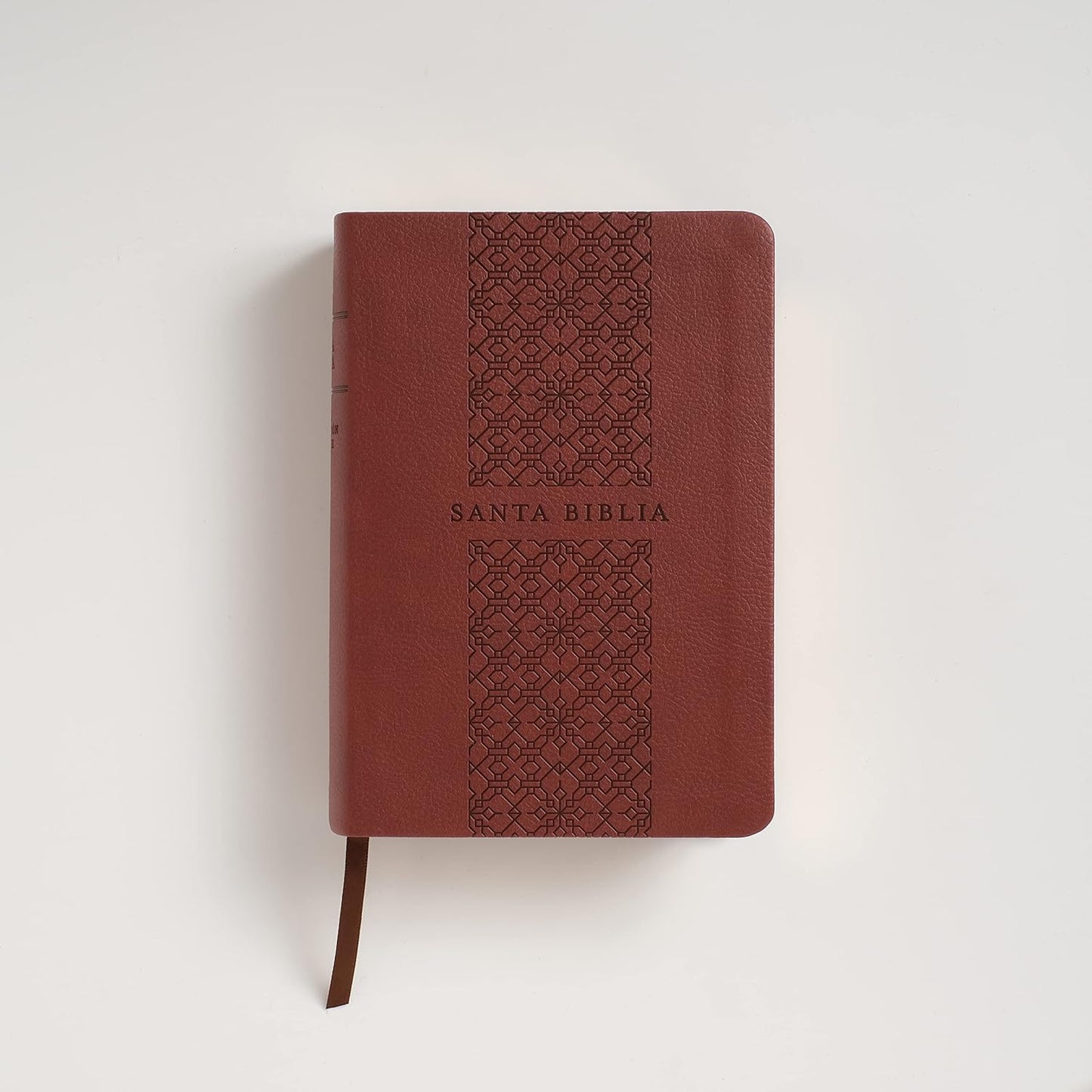 Santa Biblia NTV Edición compacta letra grande:SentiPiel| Café| Letra Roja