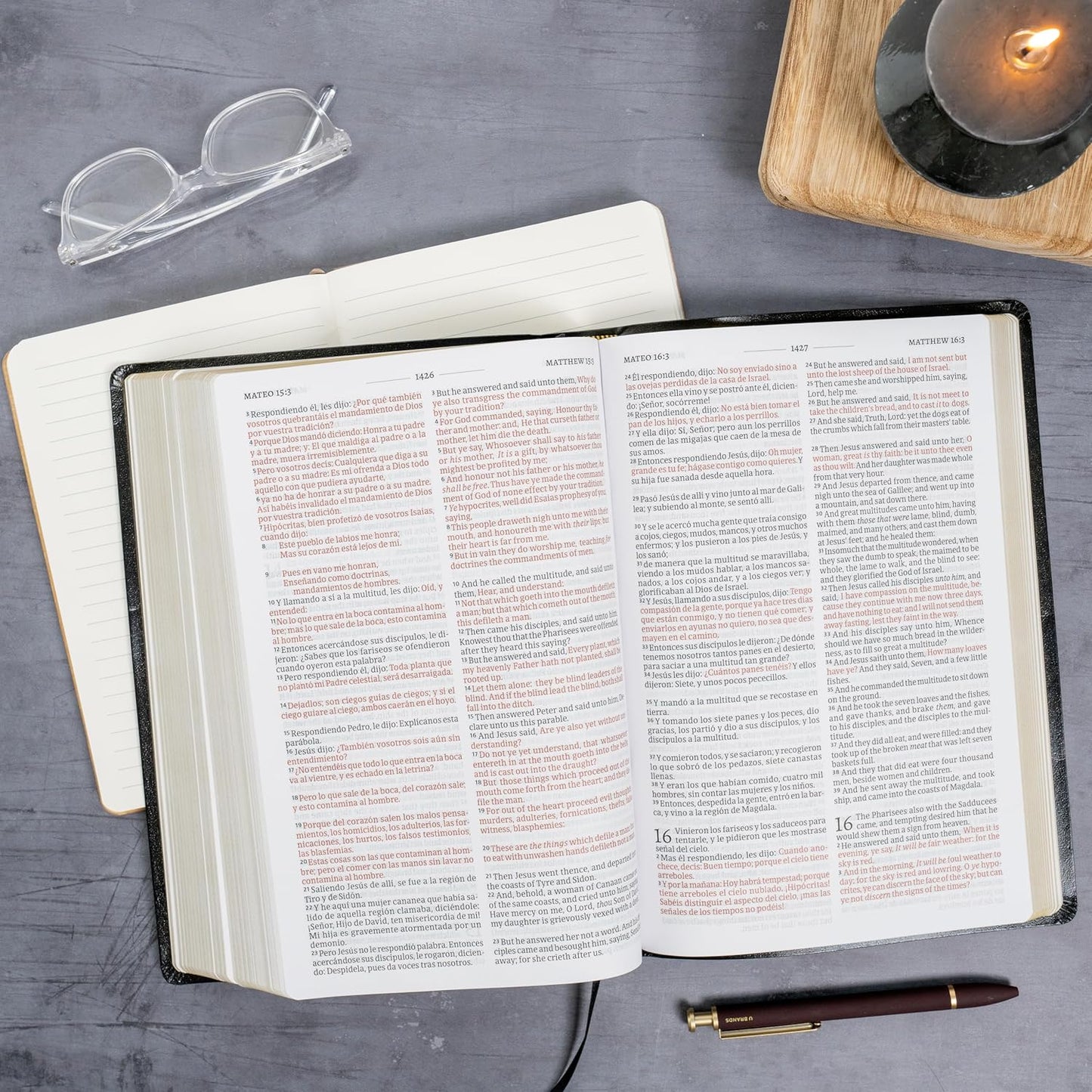 RVR 1960/KJV Biblia Bilingüe| Letra grande| Negro| Imitación piel (2024 ed.)