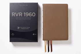 RVR 1960 Biblia Letra Gigante Colección Premier: Café| Interior a dos colores con referencias