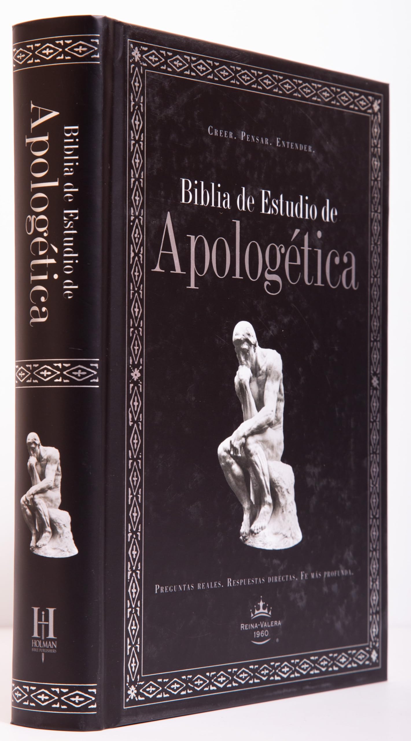 Biblia de Estudio Apologetica RVR 1960| Negro| Tapa dura
