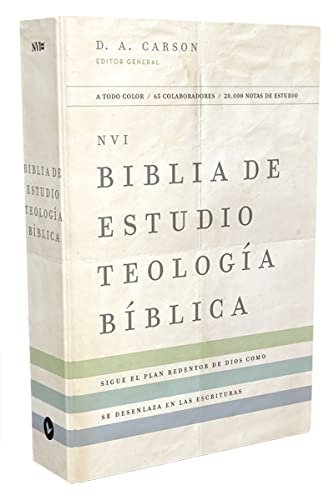 NVI Biblia de Estudio Teología Bíblica: Tapa Dura| Interior a cuatro colores