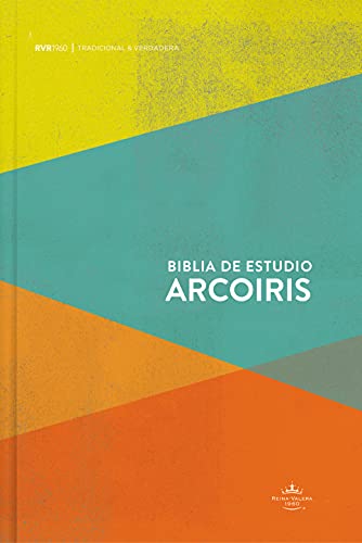 RVR 1960 Biblia de Estudio Arcoiris multicolor| tapa dura