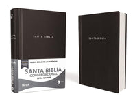 NBLA Santa Biblia Congregacional: Tapa dura. Negro. Comfort Print