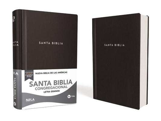 NBLA Santa Biblia Congregacional: Tapa dura. Negro. Comfort Print