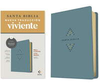 Biblia Ultrafina NTV Letra Grande: Con Filament | SentiPiel Azul sereno