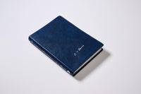RVR Biblia Reflexiones de C. S. Lewis: Interior a dos colores. Leathersoft. Azul marino. Comfort Print