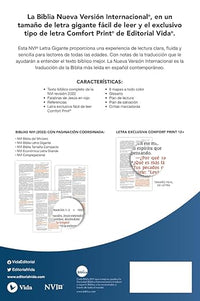 NVI, Santa Biblia/ Texto revisado 2022/ Ultrafina/ Letra Gigante/ Leathersoft/ Negro