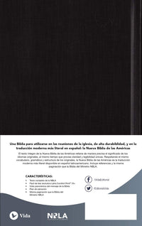 NBLA Santa Biblia Congregacional: Tapa dura. Negro. Comfort Print