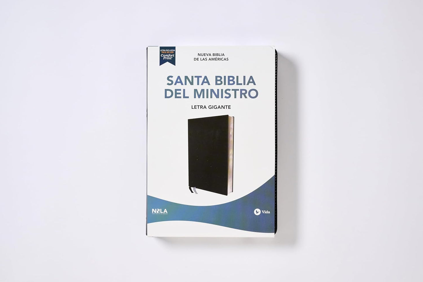NBLA Biblia del Ministro: Letra Gigante | Leathersoft Negra