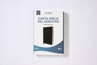 NBLA Biblia del Ministro: Letra Gigante | Leathersoft Negra