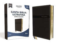 NVI, Santa Biblia/ Texto revisado 2022/ Ultrafina/ Letra Gigante/ Leathersoft/ Negro
