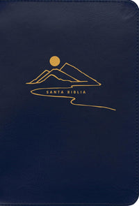 Biblia compacta NTV Letra Gigante de zíper con Filament: SentiPiel Azul| Letra Roja