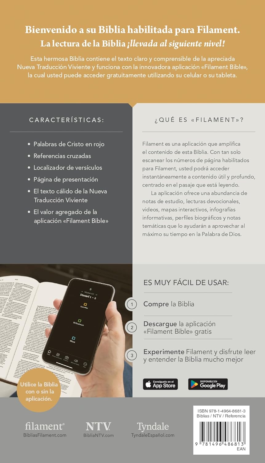 Biblia Ultrafina NTV de zíper: con Filament | SentiPiel Verde esmeralda