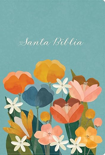 RVR 1960 Biblia Letra Grande| Tamaño manual| Edición especial| Aqua| Símil piel