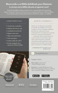 Biblia Manual NTV Letra Grande: con Filament | SentiPiel Azul oscuro