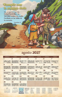 Hábitos para una vida abundante - Niños - Calendario 2027 y Guía de lecturas bíblicas diarias