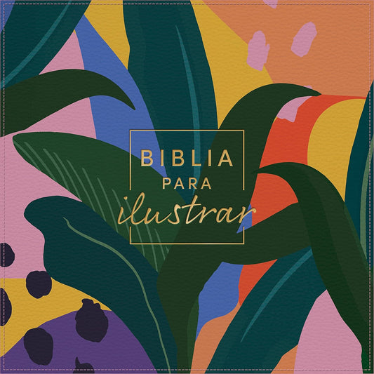 RVR 1960 Biblia para ilustrar| Floral| Símil piel| Espiral
