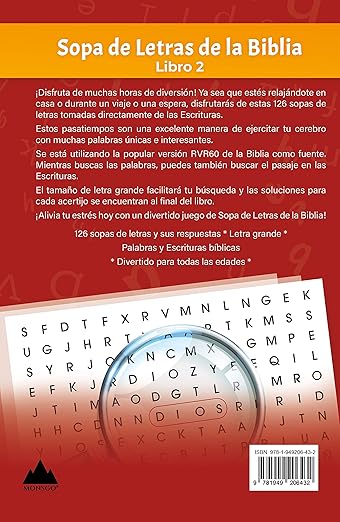 Sopa de Letras de la Biblia: Libro 2  (Letra Grande)
