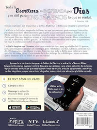 Biblia Inspira NTV con Filament: SentiPiel| Paraíso floral