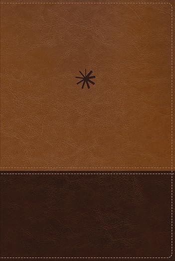 NBLA Biblia Cronológica de Estudio| Interior a cuatro colores| Leathersoft| Marron dos tonos