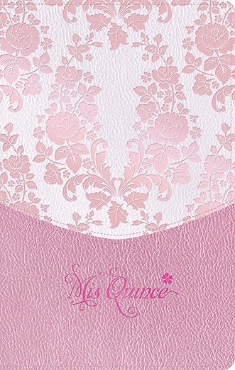 RVR 1960 Santa Biblia Mis Quince| Rosa floreado| Símil piel