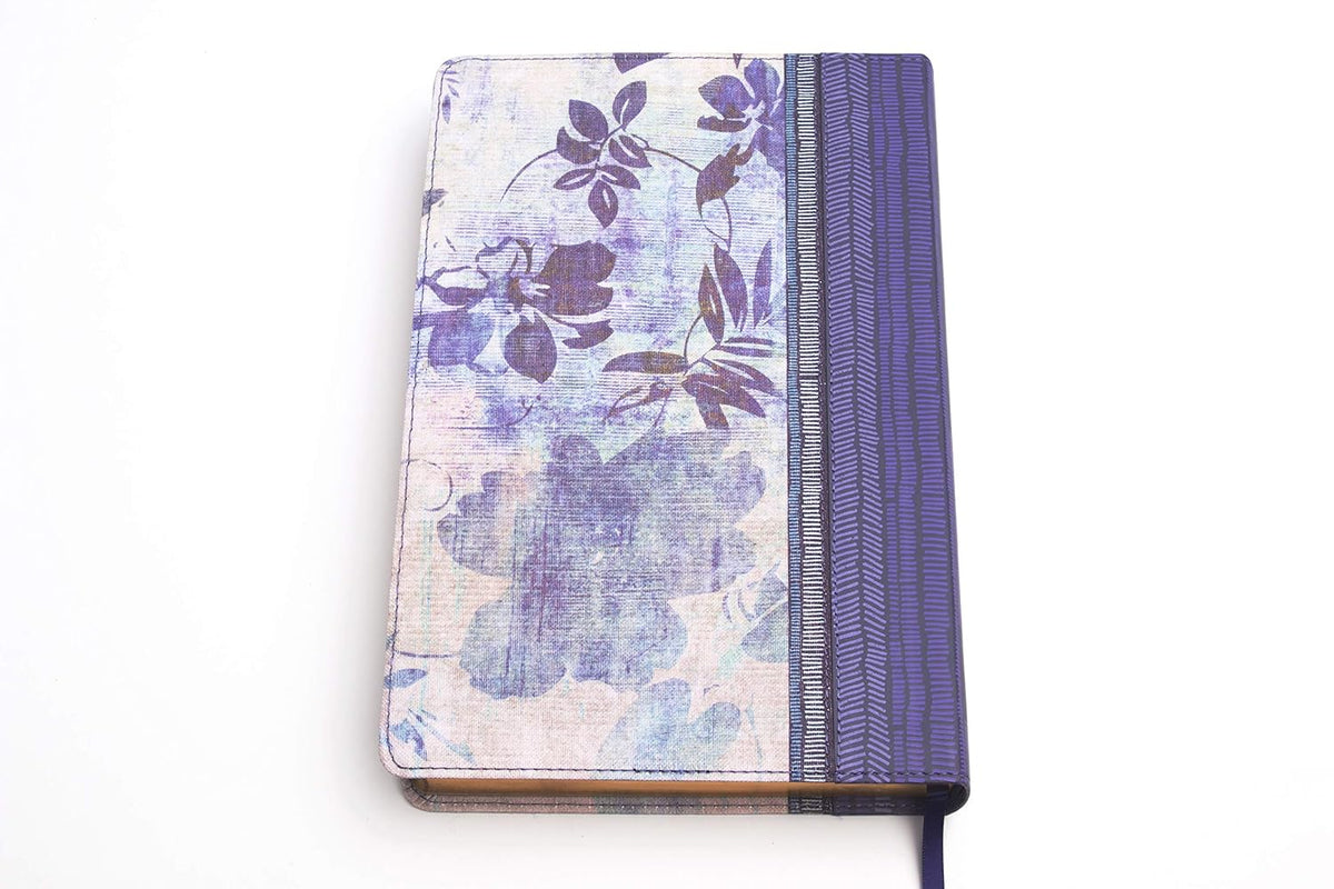 RV1960 Biblia de Estudio para Mujeres: Tela impresa| azul floreado con INDICE
