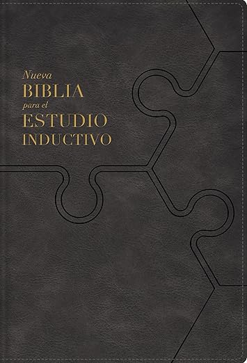 NBLA Nueva Biblia para el estudio inductivo: Gris| Interior a dos colores| Leathersoft| Comfort Print