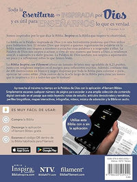 Biblia Inspira NTV con Filament: SentiPiel| Acuarela rosa