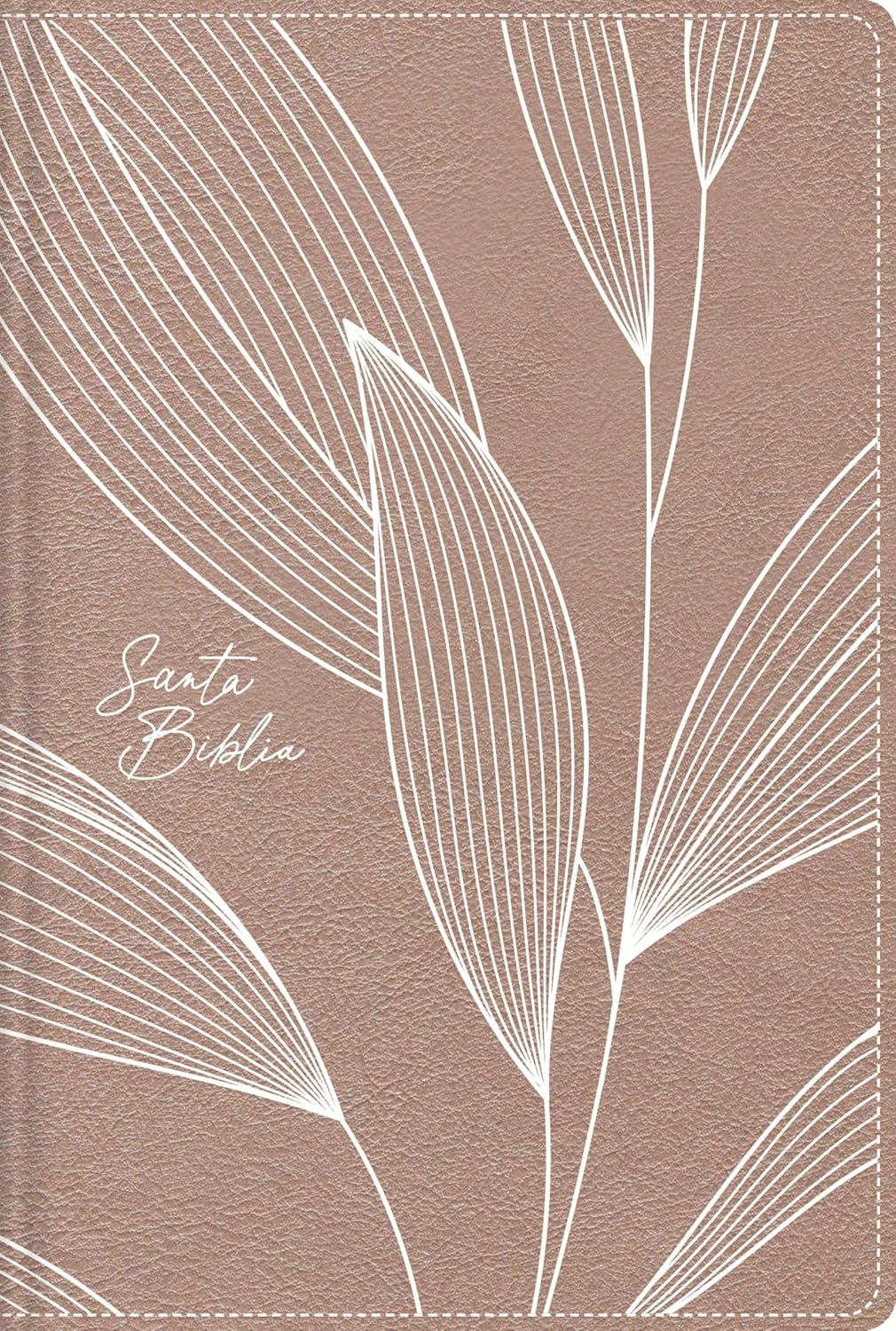 NBLA Santa Biblia Edicion Versificada| Tamaño bolsillo| Leathersoft| Oro Rosa con cierre,