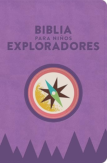 Biblia para niños Exploradores| RVR60| Lavanda compás| Simil piel
