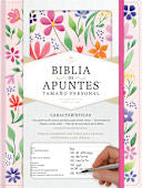 RV60 Biblia de apuntes tamaño personal: Tela impresa floreada
