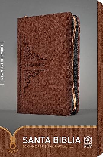 Santa Biblia NTV Edicion zipper: SentiPiel| Ladrillo