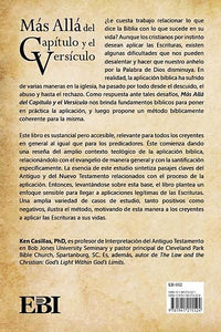 Más allá del capítulo y el versículo: teologia y practica de la aplicacion biblica