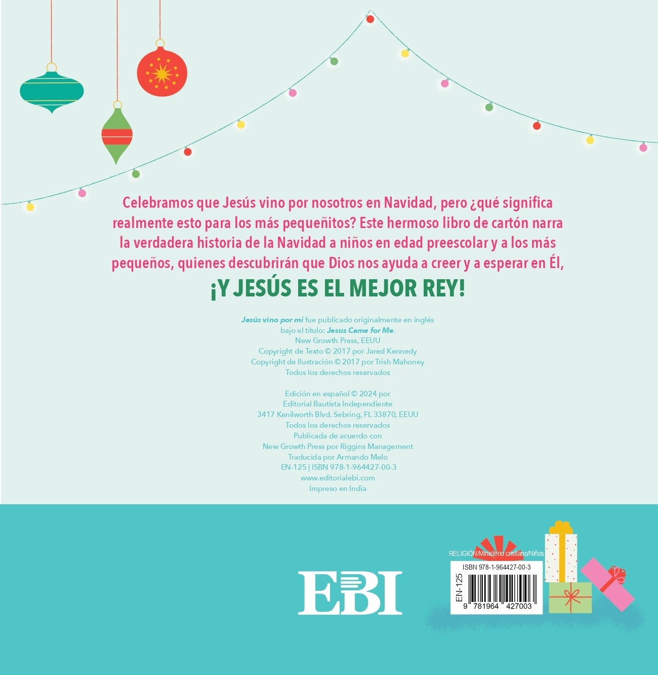 Jesus vino por mi (el Evangelio para principiantes-un libro de historias)