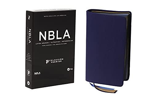 Biblia NBLA Ultrafina, Lt. Gde., Colección premier - Azul marino (OFERTA ESPECIAL)